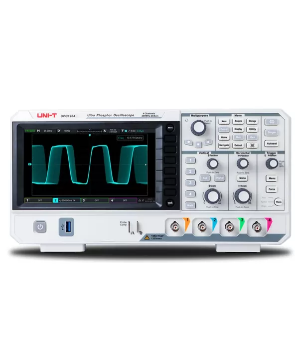 UNI-T UPO1204 200MHz 4 Kanal Dijital Osiloskop 2GSa/s 56Mpts
