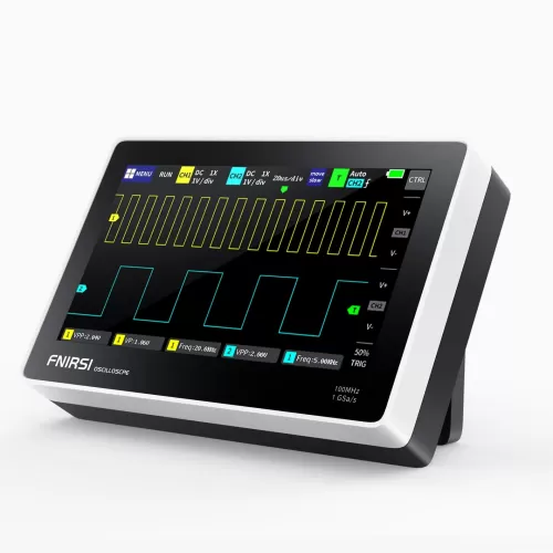Fnirsi ADS1013D 2 Kanal 100MHz 1GSa/s Dijital Dokunmatik Tablet Osiloskop + P4100 Prob Da Fnirsi ADS1013D 2 Kanal 100MHz 1GSa/s Dijital Dokunmatik Tablet Osiloskop + P4100 Prob Da