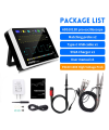 Fnirsi ADS1013D 2 Kanal 100MHz 1GSa/s Dijital Dokunmatik Tablet Osiloskop + P4100 Prob Da Fnirsi ADS1013D 2 Kanal 100MHz 1GSa/s Dijital Dokunmatik Tablet Osiloskop + P4100 Prob Da