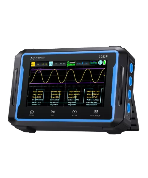 Fnirsi 2C53P 3in1 50MHz 2 Kanal 250MSa/s El Tipi Dijital Tablet Osiloskop & Multimetre & Sinyal Jeneratörü