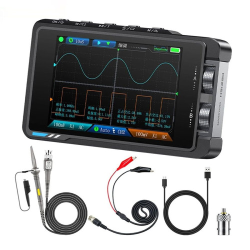 FNIRSI DS215H 2’si 1 Arada 50MHz Çift Kanal Dijital Osiloskop ve DDS Sinyal Jeneratörü FNIRSI DS215H 2’si 1 Arada 50MHz Çift Kanal Dijital Osiloskop ve DDS Sinyal Jeneratörü