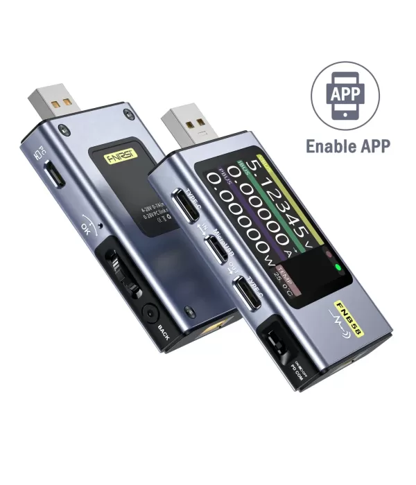 FNIRSI FNB58-BT Bluetooth USB Voltmetre Ampermetre Test Cihazı