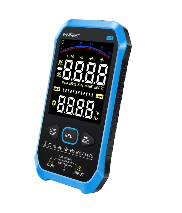 FNIRSI S1 Dijital Multimetre Otomatik Ölçüm 9999 TRMS Sayımı