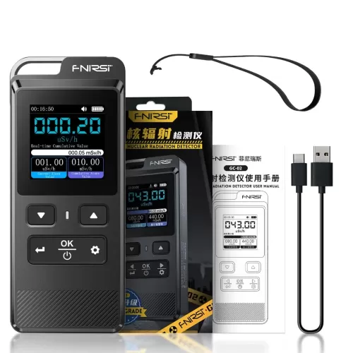 Fnirsi GC-02 Geiger Sayacı Nükleer Radyasyon Test Cihazı Fnirsi GC-02 Geiger Sayacı Nükleer Radyasyon Test Cihazı