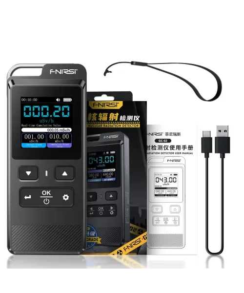 Fnirsi GC-02 Geiger Sayacı Nükleer Radyasyon Test Cihazı Fnirsi GC-02 Geiger Sayacı Nükleer Radyasyon Test Cihazı