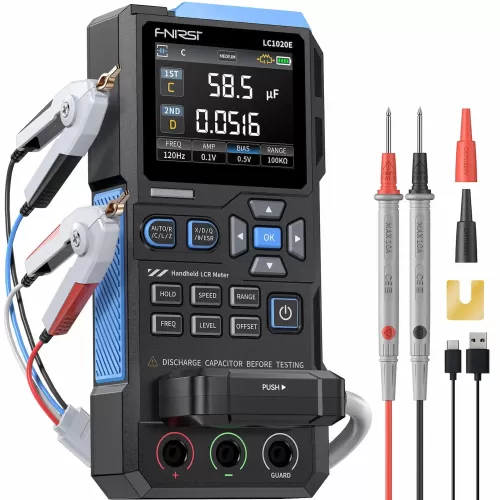 Fnirsi LC1020E Yüksek Hassasiyetli Elde Taşınabilir Dijital Köprü LCR ESR Test Cihazı