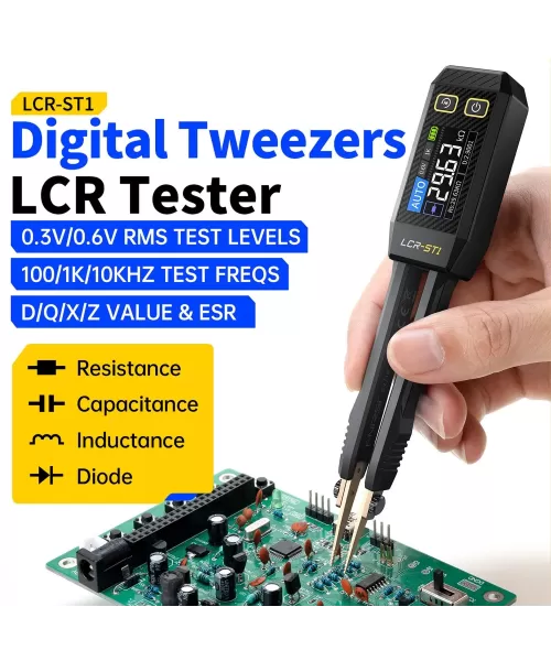 Fnirsi LCR-ST1 Mini Akıllı Dijital Cımbız LCR SMD ESR Transistör Test Cihazı Fnirsi LCR-ST1 Mini Akıllı Dijital Cımbız LCR SMD ESR Transistör Test Cihazı
