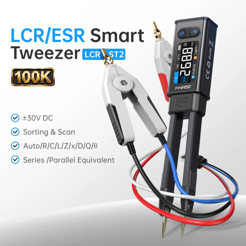 FNIRSI® LCR-ST2 100K LCR ESR Ölçüm Cihazı 2’si 1 Arada Dijital Cımbız Köprüsü FNIRSI® LCR-ST2 100K LCR ESR Ölçüm Cihazı 2’si 1 Arada Dijital Cımbız Köprüsü
