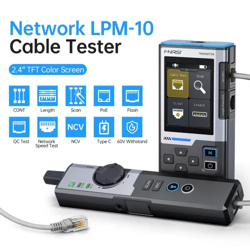 FNIRSI LPM-10A Multi Fonksiyon Network Kablo Test Cihazı FNIRSI LPM-10A Multi Fonksiyon Network Kablo Test Cihazı