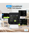 FNIRSI SFD-02 4'ü 1 Arada İç Hava Kalitesi Monitörü – Dokunmatik Ekranlı HCHO & TVOC Ölçüm Cihazı