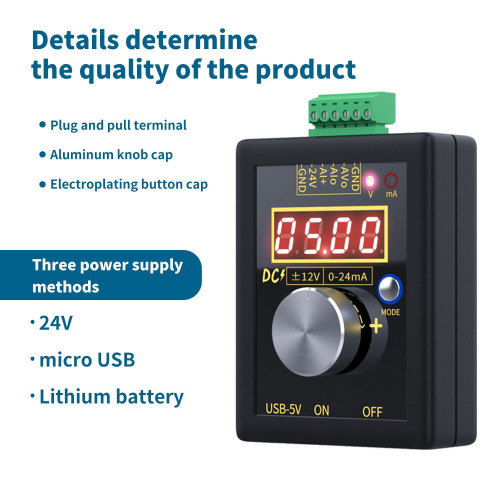 FNIRSI SG-002 4-20mA 0-10V Ayarlanabilir Akım-Gerilimi Simülatörü ve Sinyal Jeneratörü FNIRSI SG-002 4-20mA 0-10V Ayarlanabilir Akım-Gerilimi Simülatörü ve Sinyal Jeneratörü