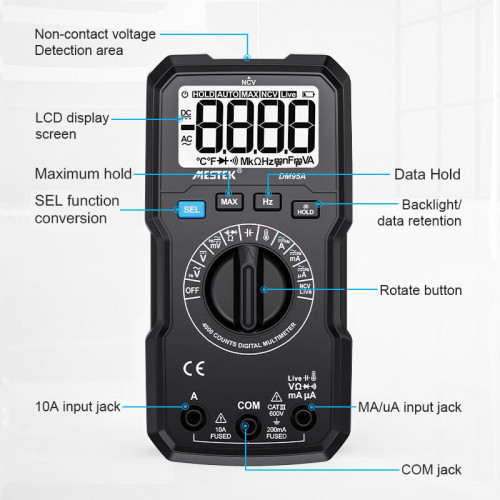 Mestek DM-95A Dijital Multimetre Mestek DM-95A Dijital Multimetre