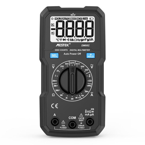 Mestek DM-95C Manuel Aralıklı Taşınabilir Mini Multimetre Mestek DM-95C Manuel Aralıklı Taşınabilir Mini Multimetre