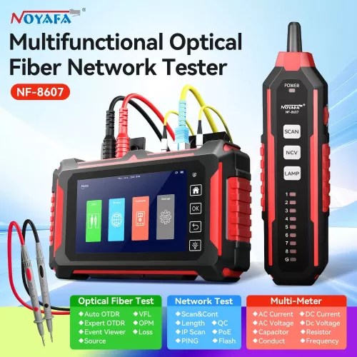 Noyafa NF-8607 Hepsi Bir Arada Fiber ve Ağ Test Cihazı (OTDR 150km, PoE, Multimetre)