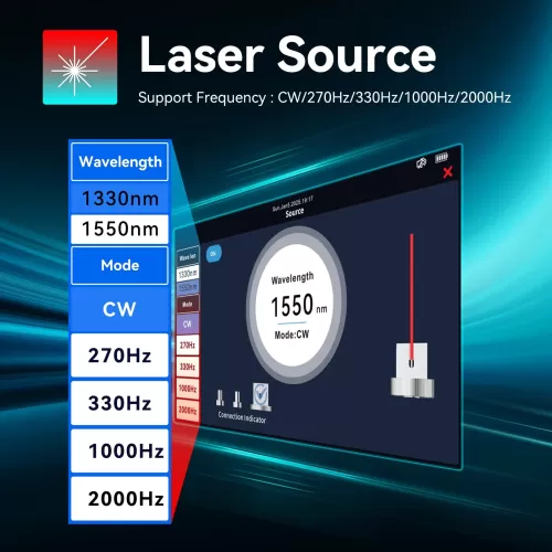 Noyafa NF-8607 Hepsi Bir Arada Fiber ve Ağ Test Cihazı (OTDR 150km, PoE, Multimetre)